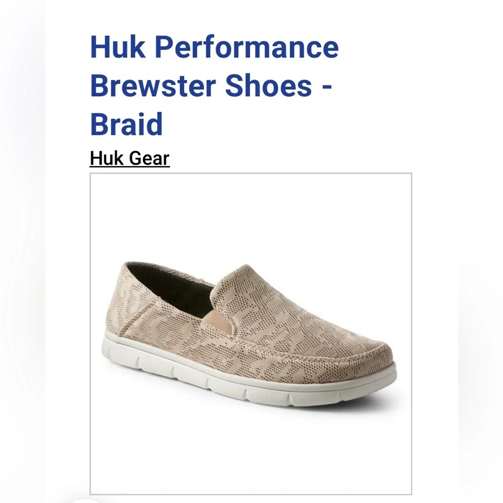Huk Performance Brewster Braid Slip-On Shoes Men’s 7 / Women’s 8.5 Unisex